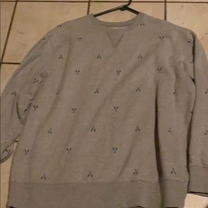 Men’s crewneck sweater with oar decorations